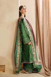 ZARA SHAH JAHAN - Winter 3Pcs Dhanak Embroidered Suit - SU0056